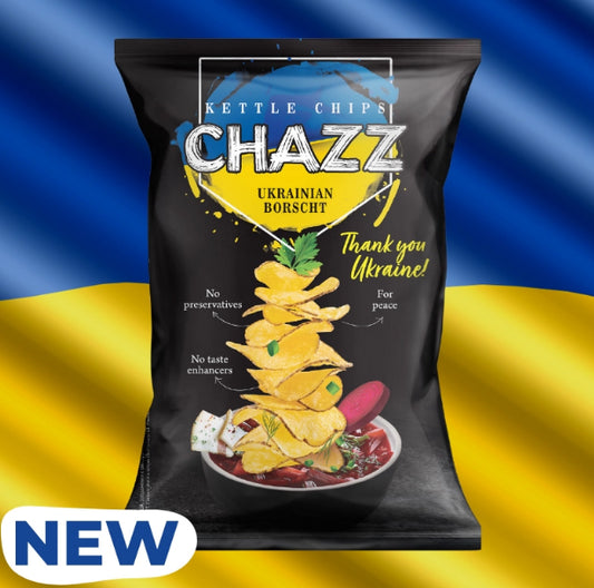 Chazz Potato chips Ukrainian Borsch flavour 90gr.